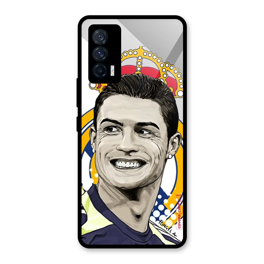 Ronaldo Madrid King Glass Back Case for Vivo iQOO 7 5G