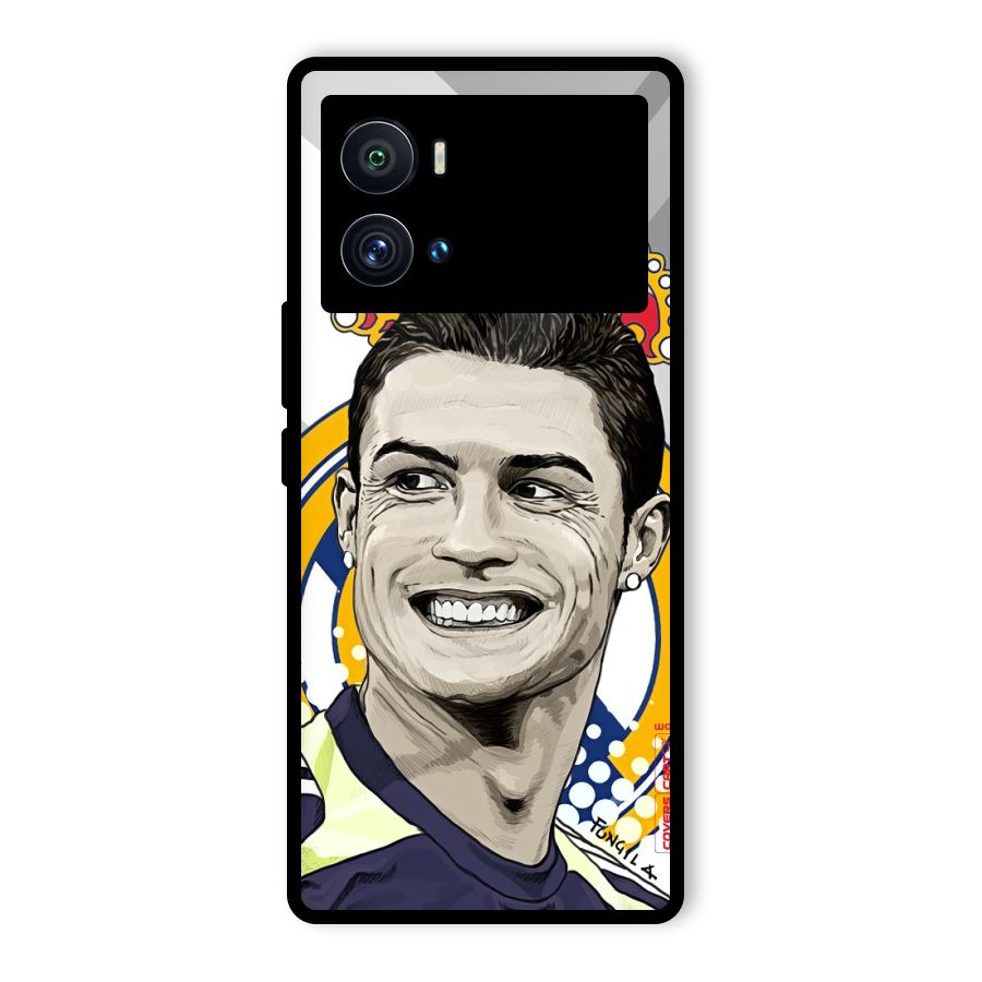 Ronaldo Madrid King Glass Back Case for Vivo iQOO 9 Pro