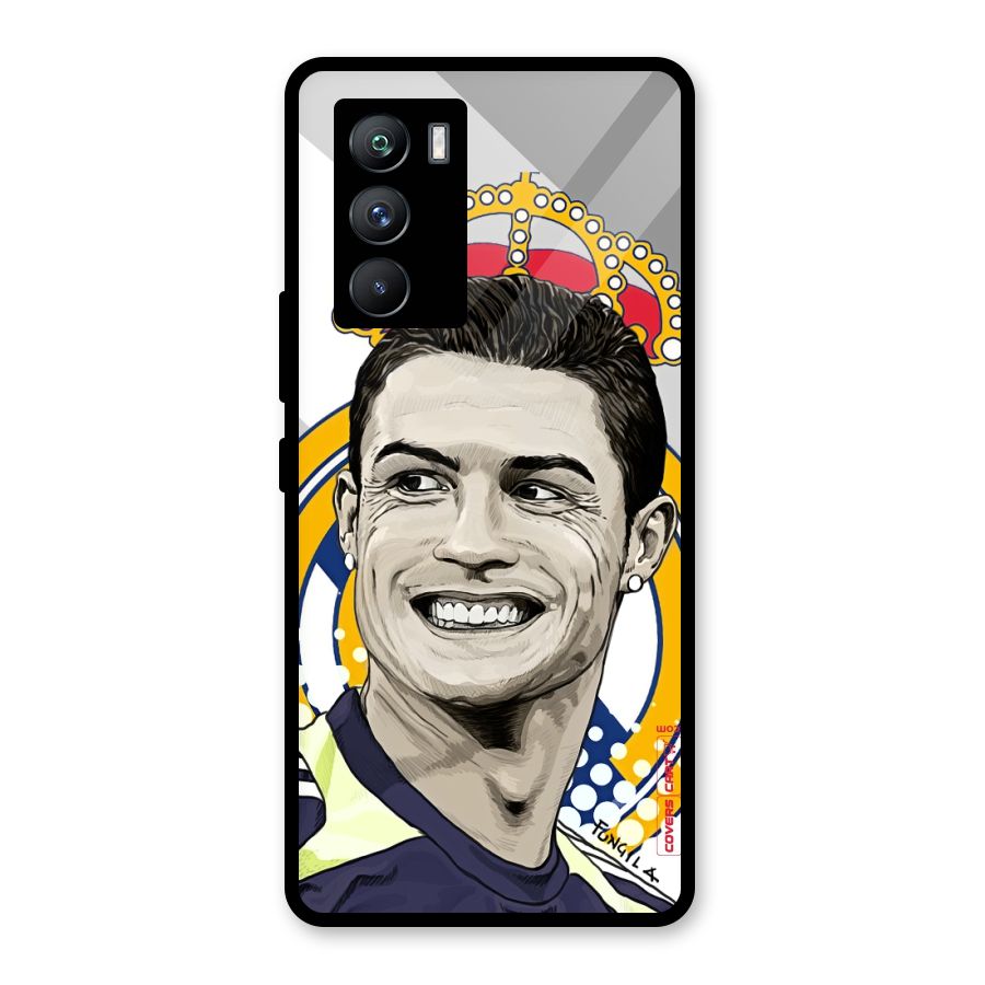 Ronaldo Madrid King Glass Back Case for Vivo iQOO 9 SE