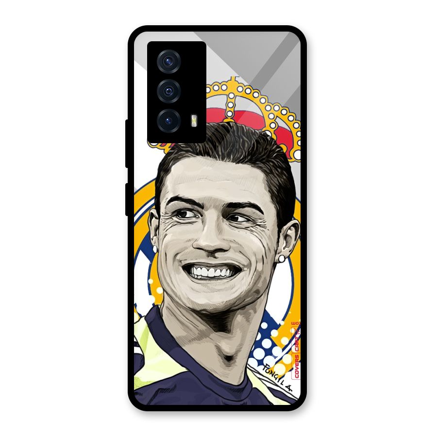 Ronaldo Madrid King Glass Back Case for Vivo iQOO Z5