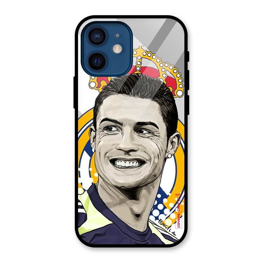 Ronaldo Madrid King Glass Back Case for iPhone 12 Mini