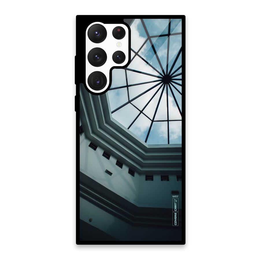 Rooftop Perspective Glass Back Case for Galaxy S22 Ultra 5G