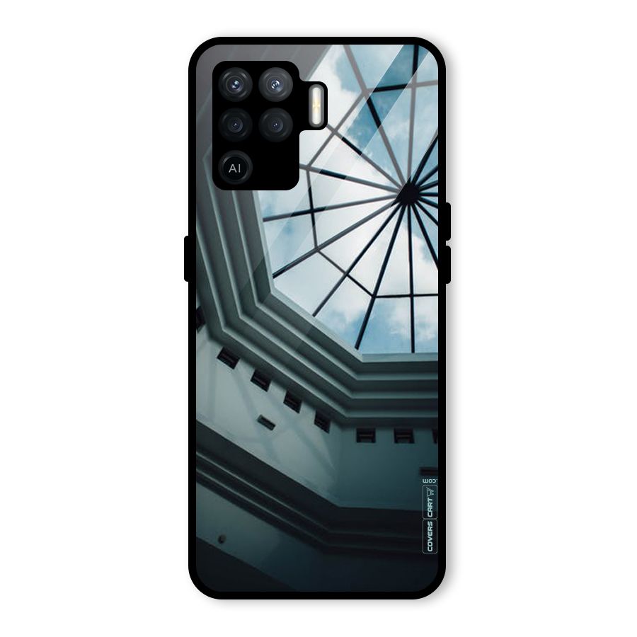 Rooftop Perspective Glass Back Case for Oppo F19 Pro