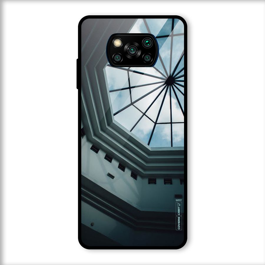 Rooftop Perspective Glass Back Case for Poco X3