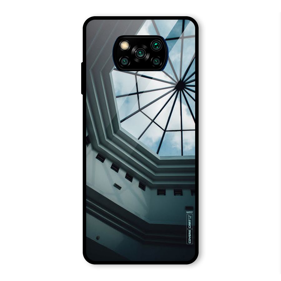 Rooftop Perspective Glass Back Case for Poco X3 Pro