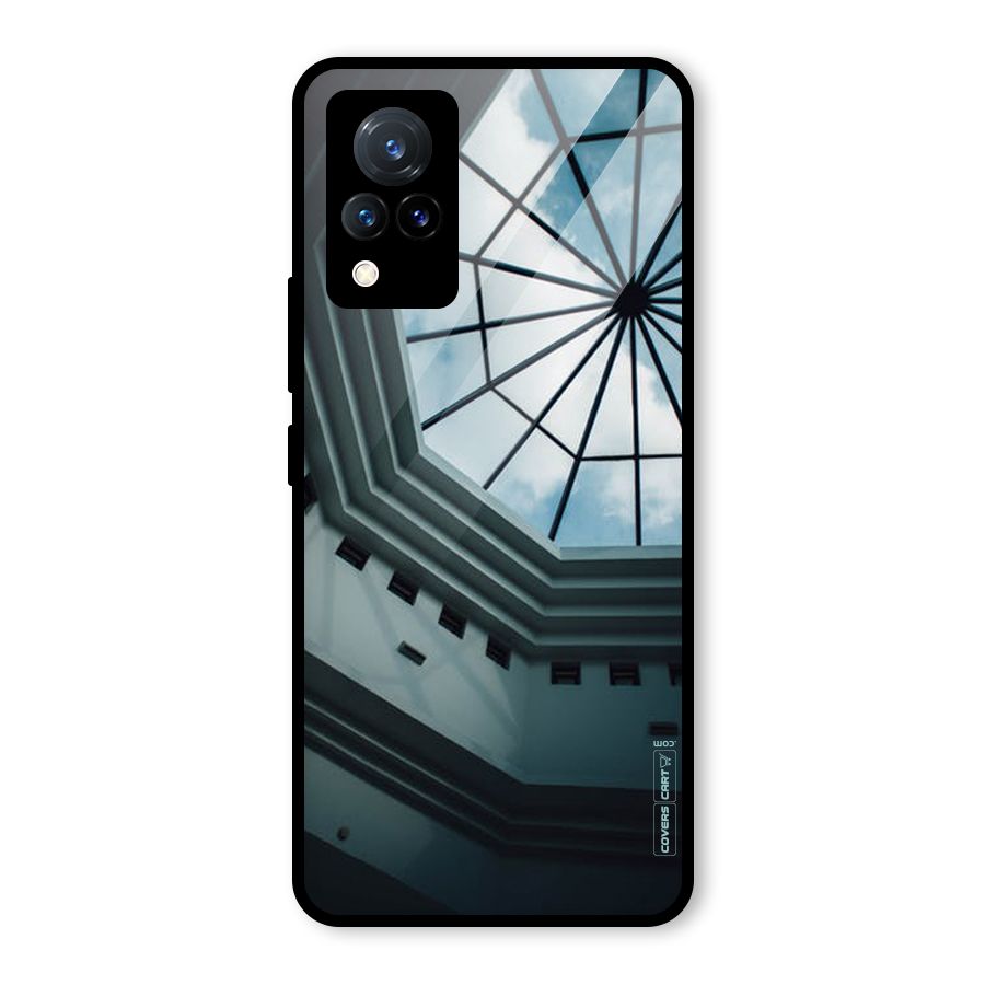 Rooftop Perspective Glass Back Case for Vivo V21 5G