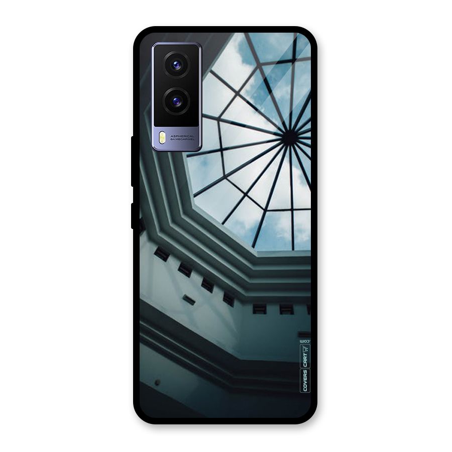 Rooftop Perspective Glass Back Case for Vivo V21e 5G