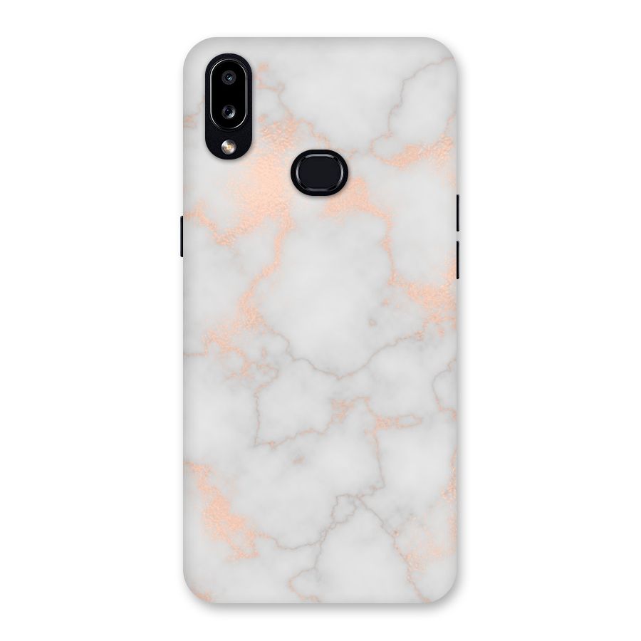 RoseGold Marble Back Case for Galaxy A10s