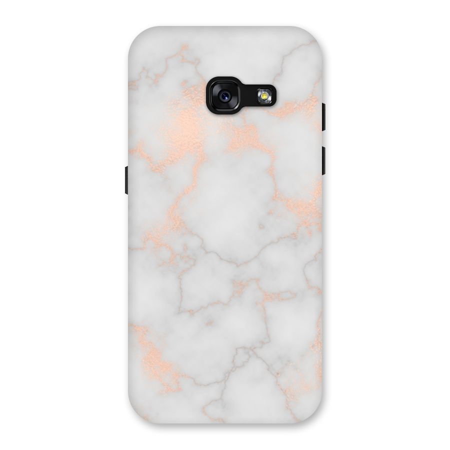 RoseGold Marble Back Case for Galaxy A3 (2017)