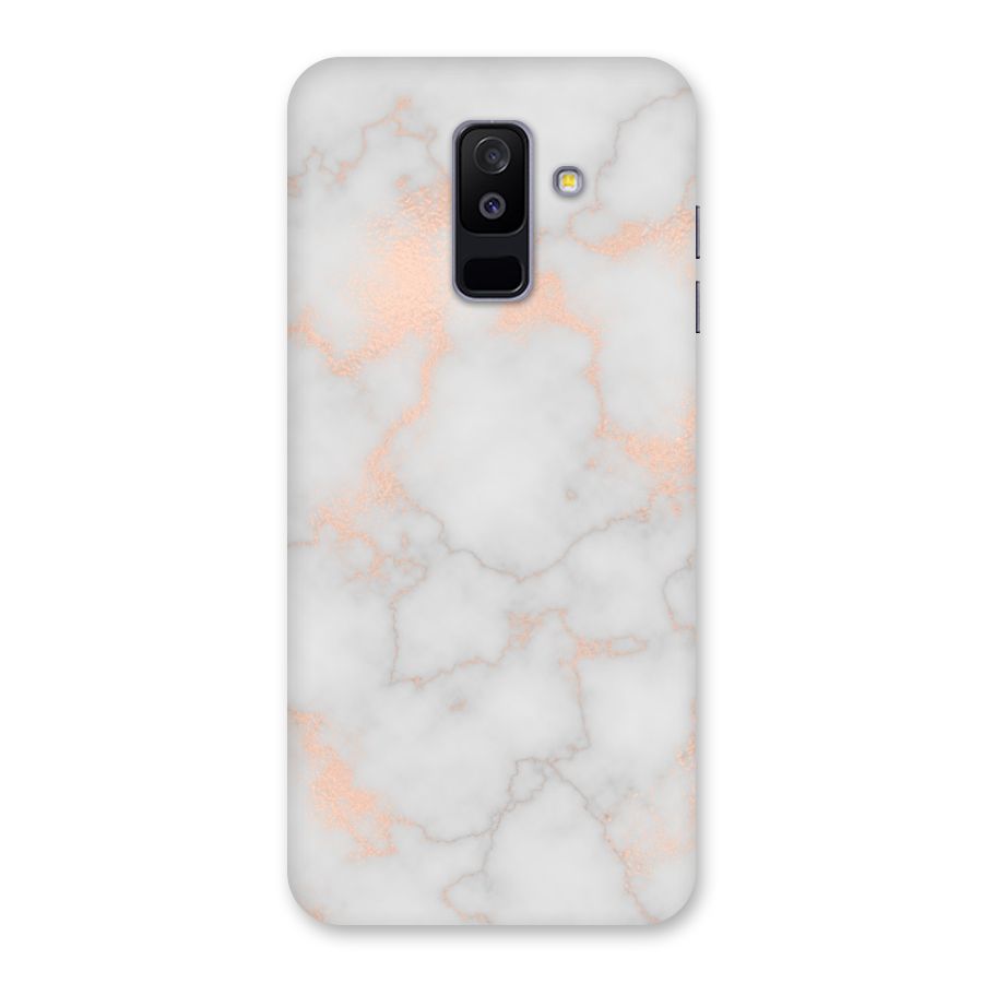 RoseGold Marble Back Case for Galaxy A6 Plus