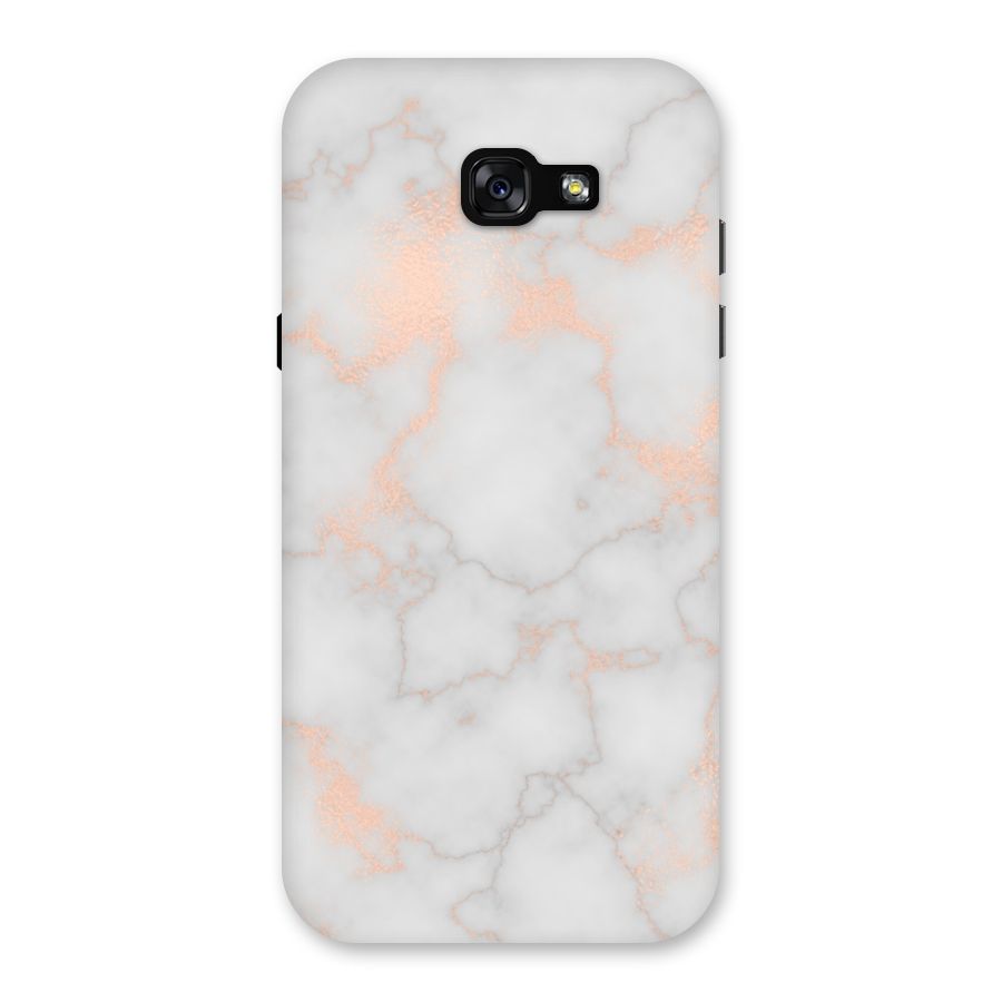 RoseGold Marble Back Case for Galaxy A7 (2017)