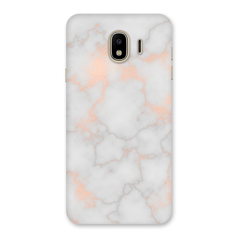 RoseGold Marble Back Case for Galaxy J4