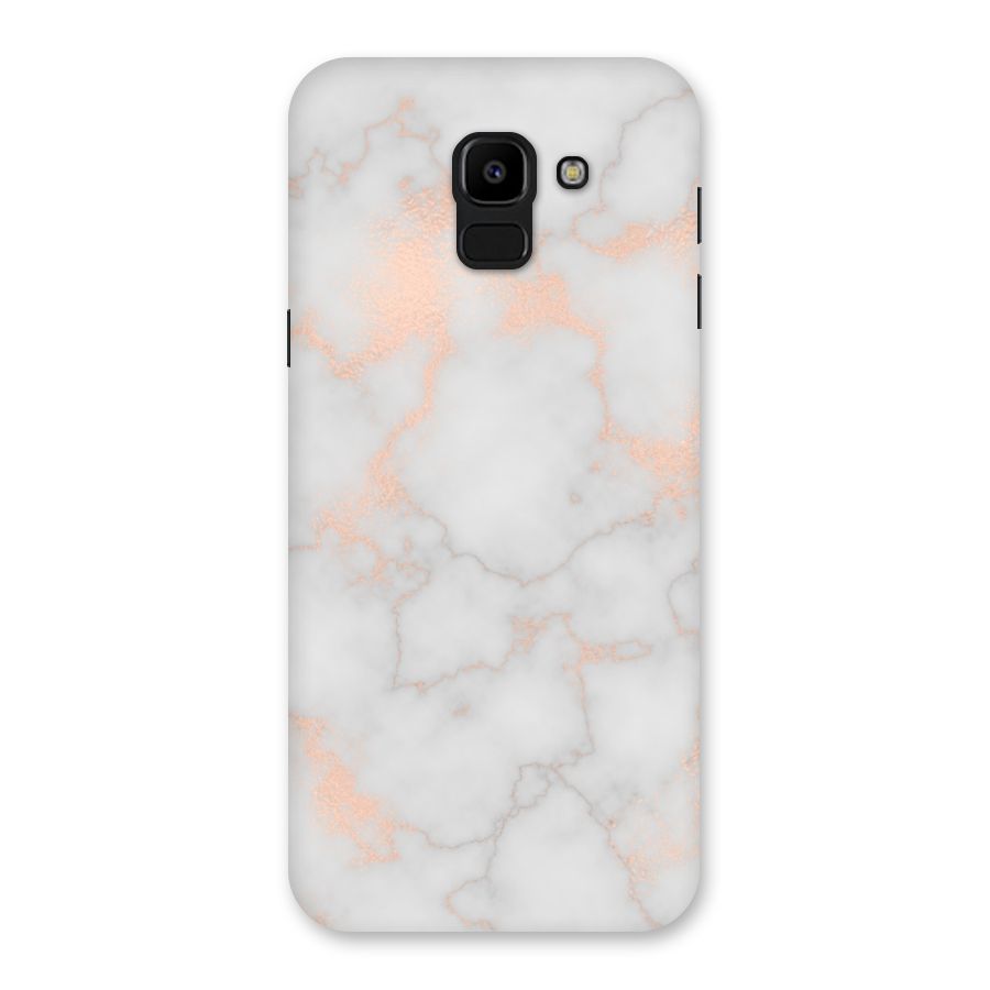 RoseGold Marble Back Case for Galaxy J6