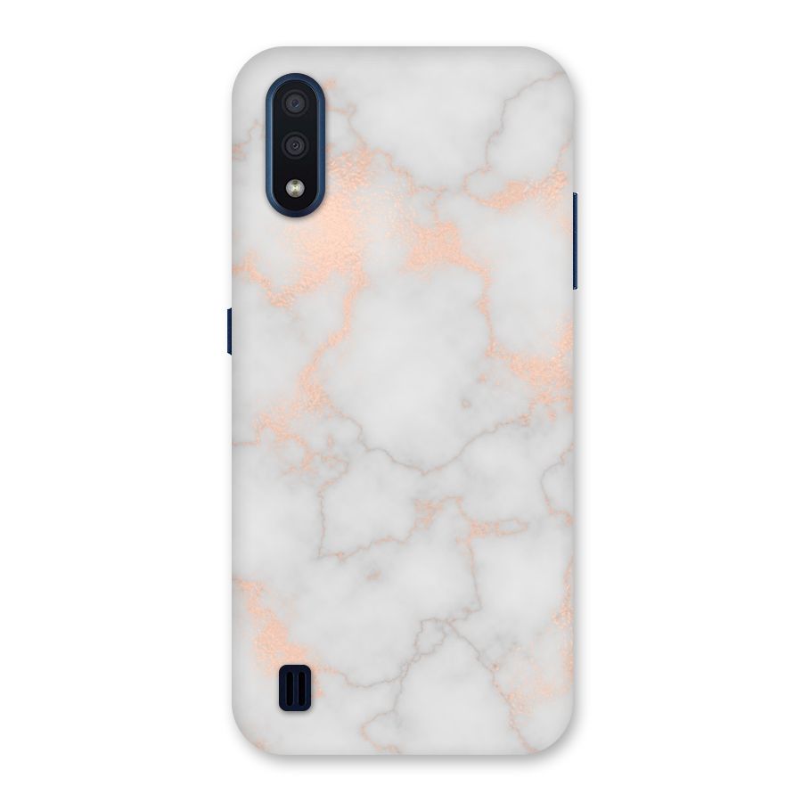 RoseGold Marble Back Case for Galaxy M01