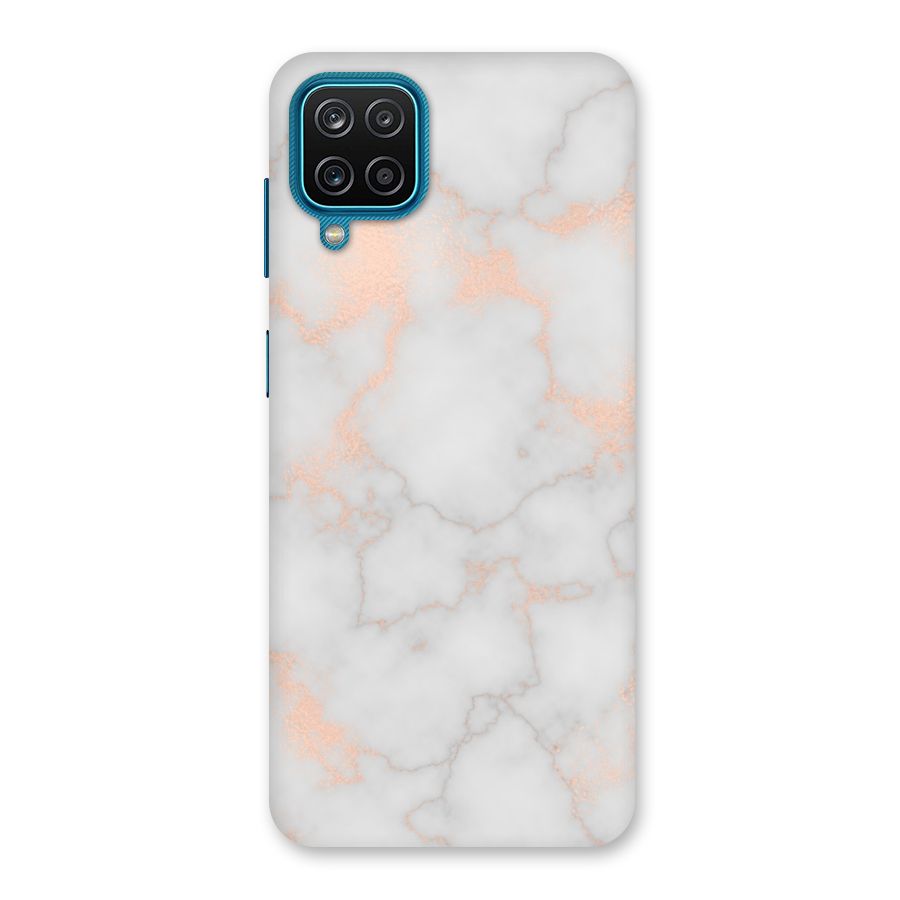 RoseGold Marble Back Case for Galaxy M12