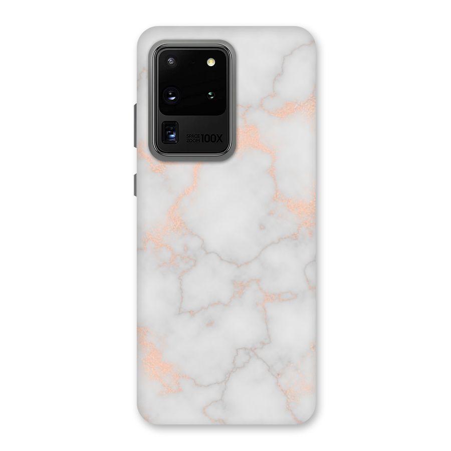 RoseGold Marble Back Case for Galaxy S20 Ultra