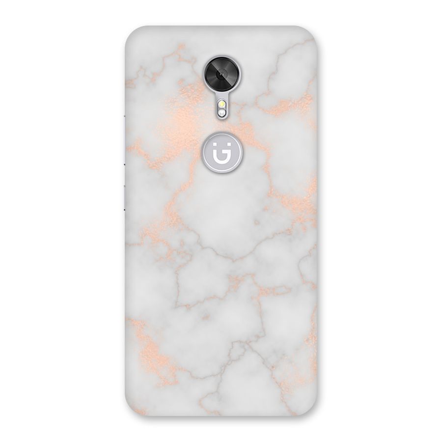 RoseGold Marble Back Case for Gionee A1