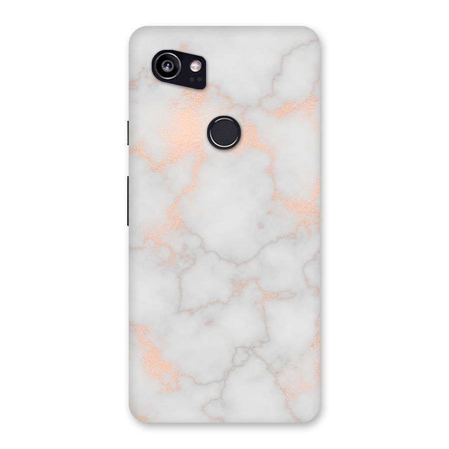 RoseGold Marble Back Case for Google Pixel 2 XL
