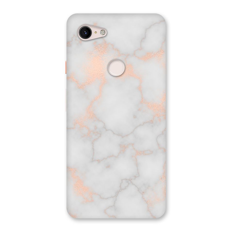 RoseGold Marble Back Case for Google Pixel 3 XL