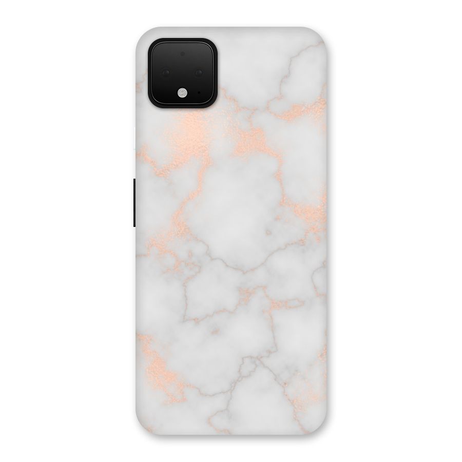 RoseGold Marble Back Case for Google Pixel 4 XL