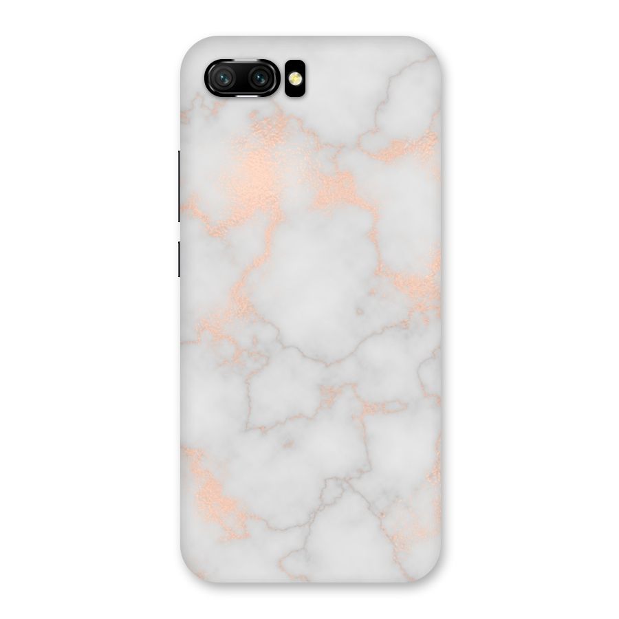 RoseGold Marble Back Case for Honor 10
