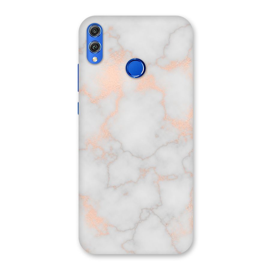 RoseGold Marble Back Case for Honor 8X