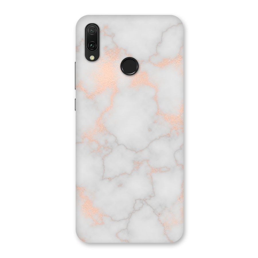 RoseGold Marble Back Case for Huawei Y9 (2019)