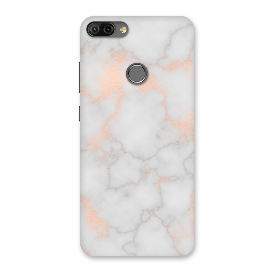 RoseGold Marble Back Case for Infinix Hot 6 Pro