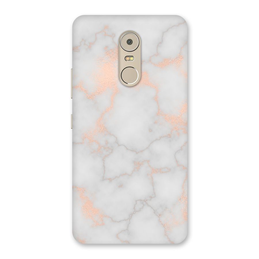 RoseGold Marble Back Case for Lenovo K6 Note