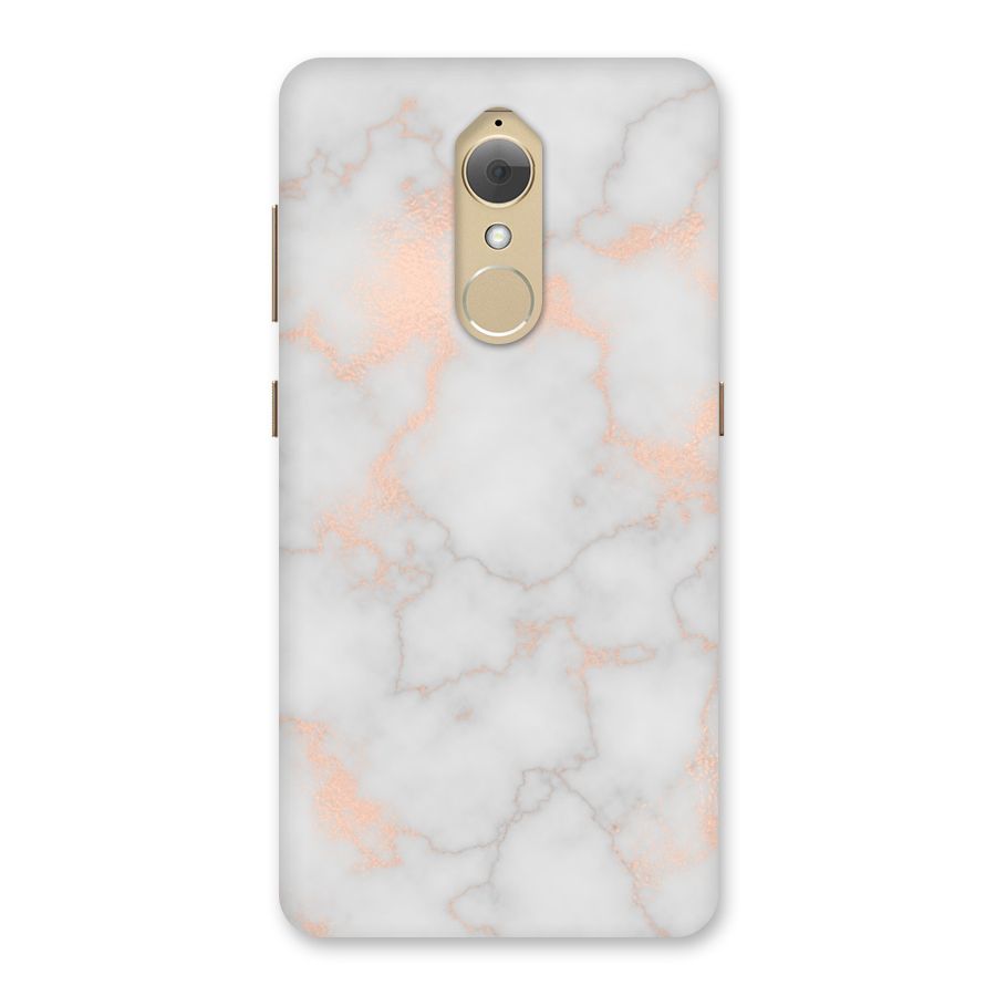 RoseGold Marble Back Case for Lenovo K8