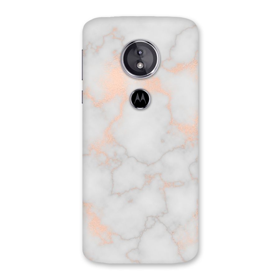 RoseGold Marble Back Case for Moto E5