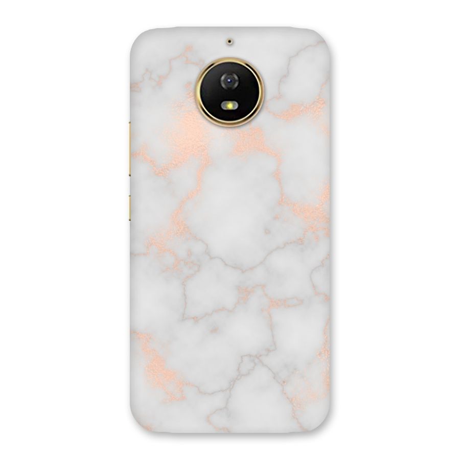 RoseGold Marble Back Case for Moto G5s
