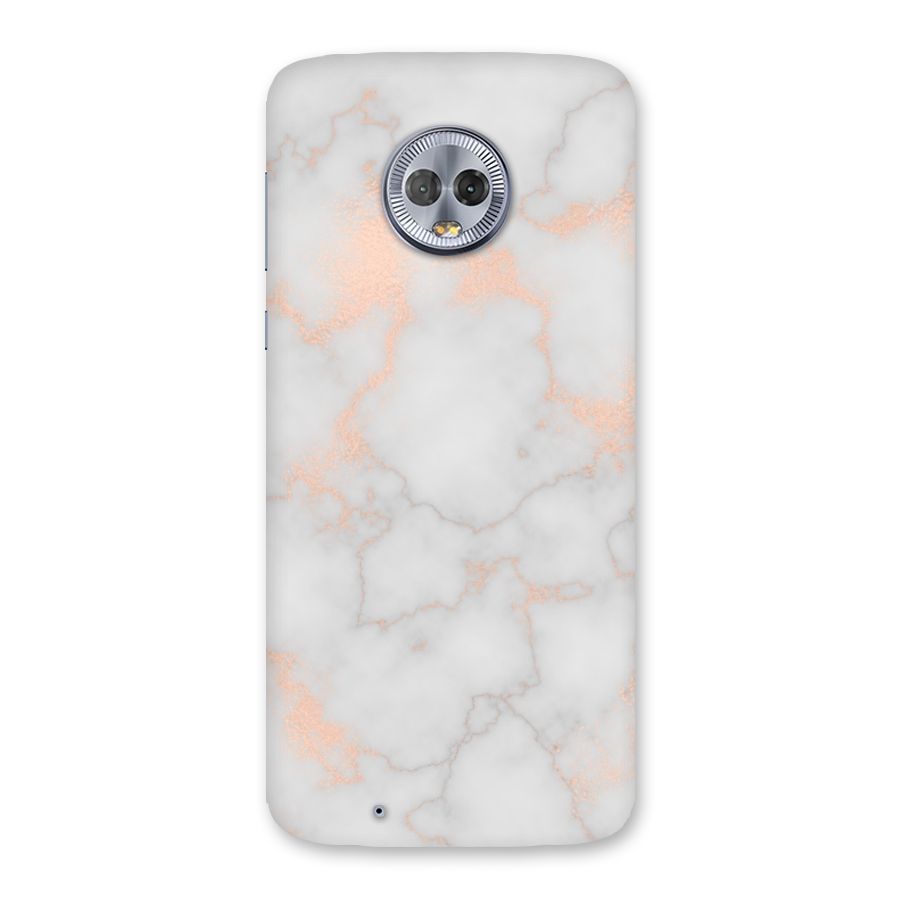 RoseGold Marble Back Case for Moto G6