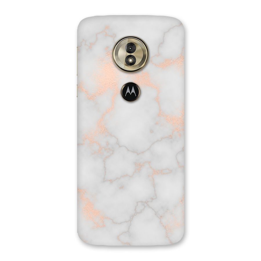RoseGold Marble Back Case for Moto G6 Play