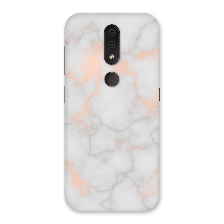 RoseGold Marble Back Case for Nokia 4.2