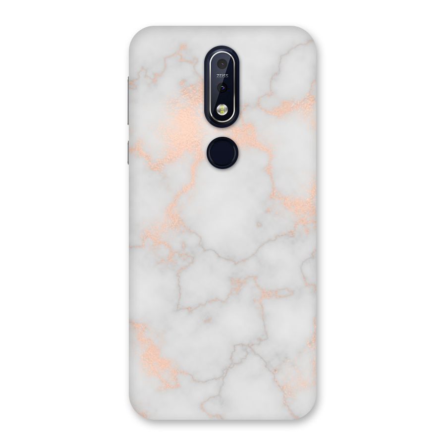 RoseGold Marble Back Case for Nokia 7.1