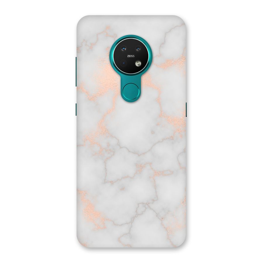 RoseGold Marble Back Case for Nokia 7.2