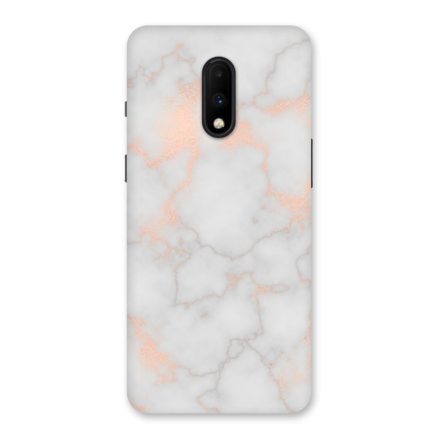 RoseGold Marble Back Case for OnePlus 7