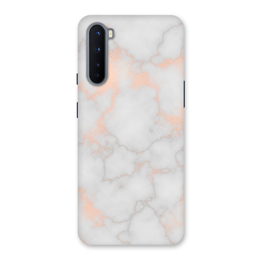 RoseGold Marble Back Case for OnePlus Nord