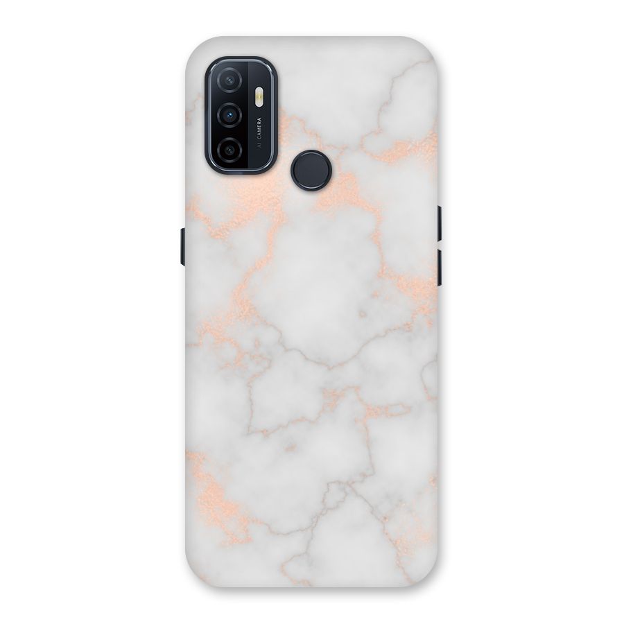 RoseGold Marble Back Case for Oppo A32