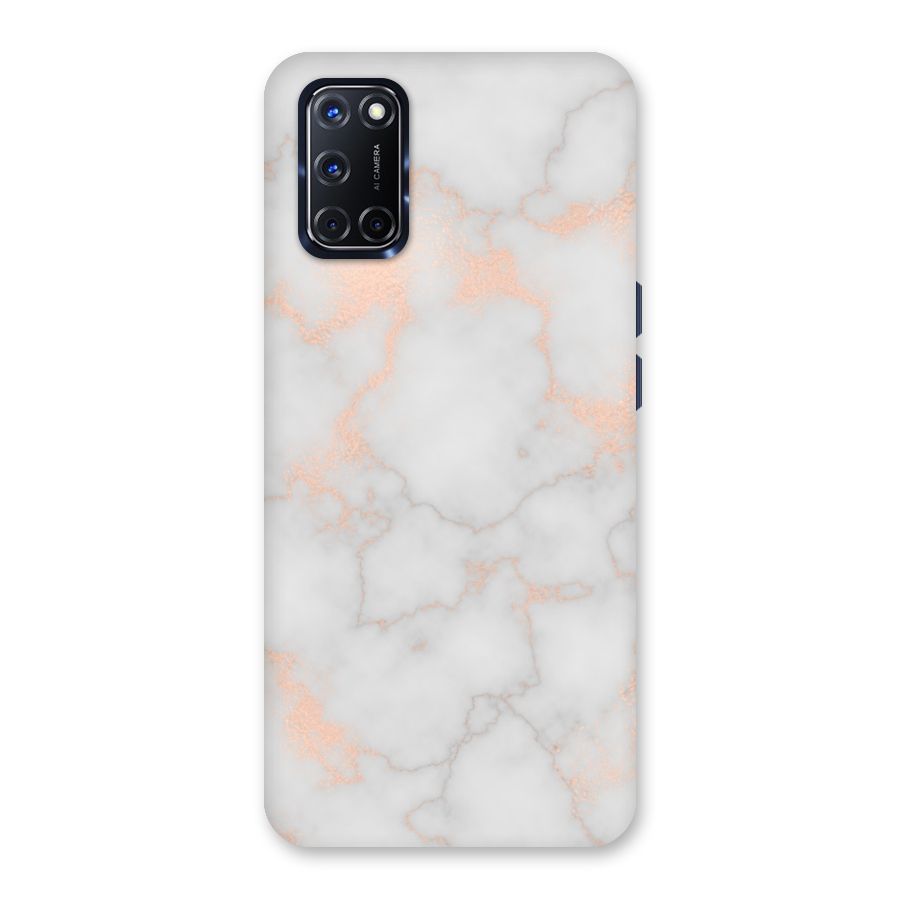 RoseGold Marble Back Case for Oppo A52