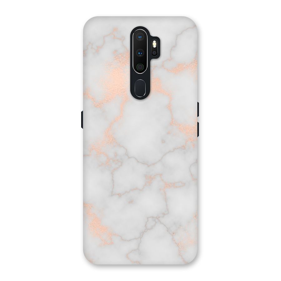 RoseGold Marble Back Case for Oppo A5 (2020)