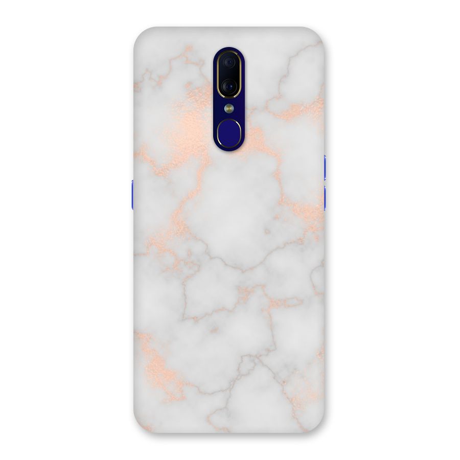 RoseGold Marble Back Case for Oppo A9