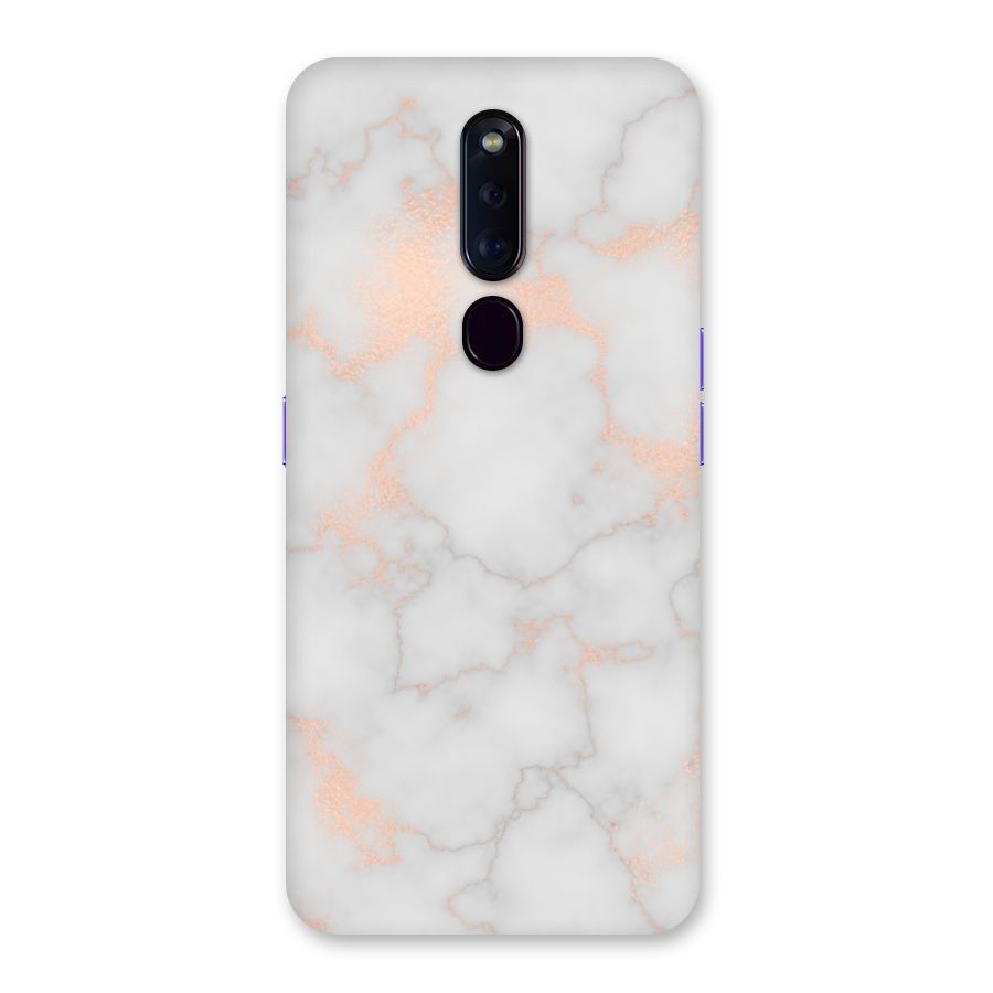 RoseGold Marble Back Case for Oppo F11 Pro