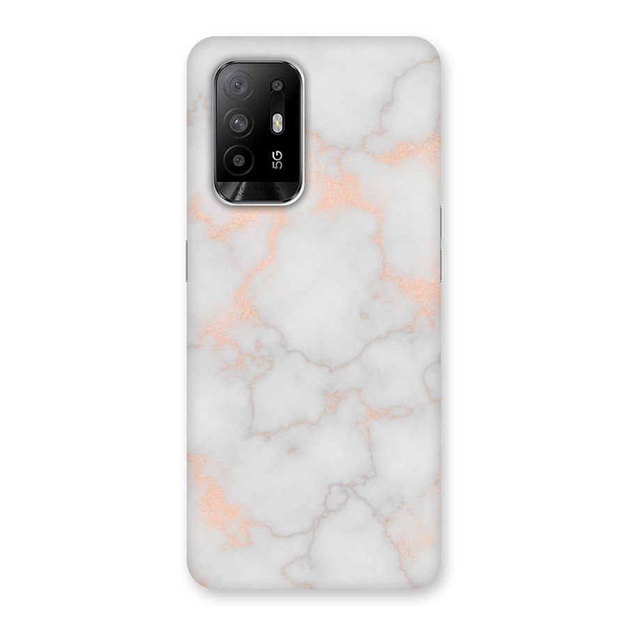 RoseGold Marble Back Case for Oppo F19 Pro Plus 5G