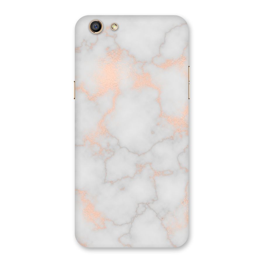 RoseGold Marble Back Case for Oppo F3