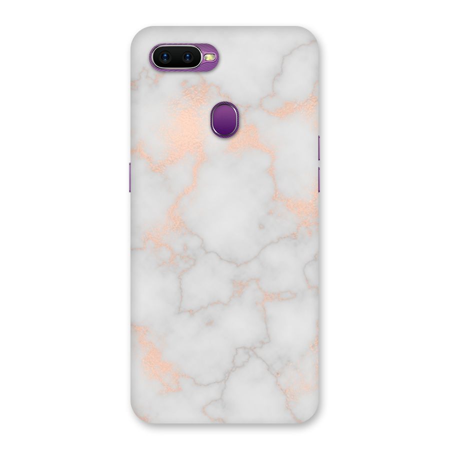 RoseGold Marble Back Case for Oppo F9
