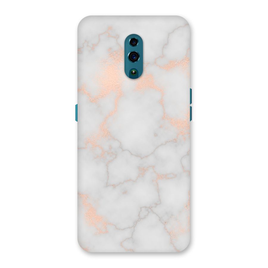 RoseGold Marble Back Case for Oppo Reno