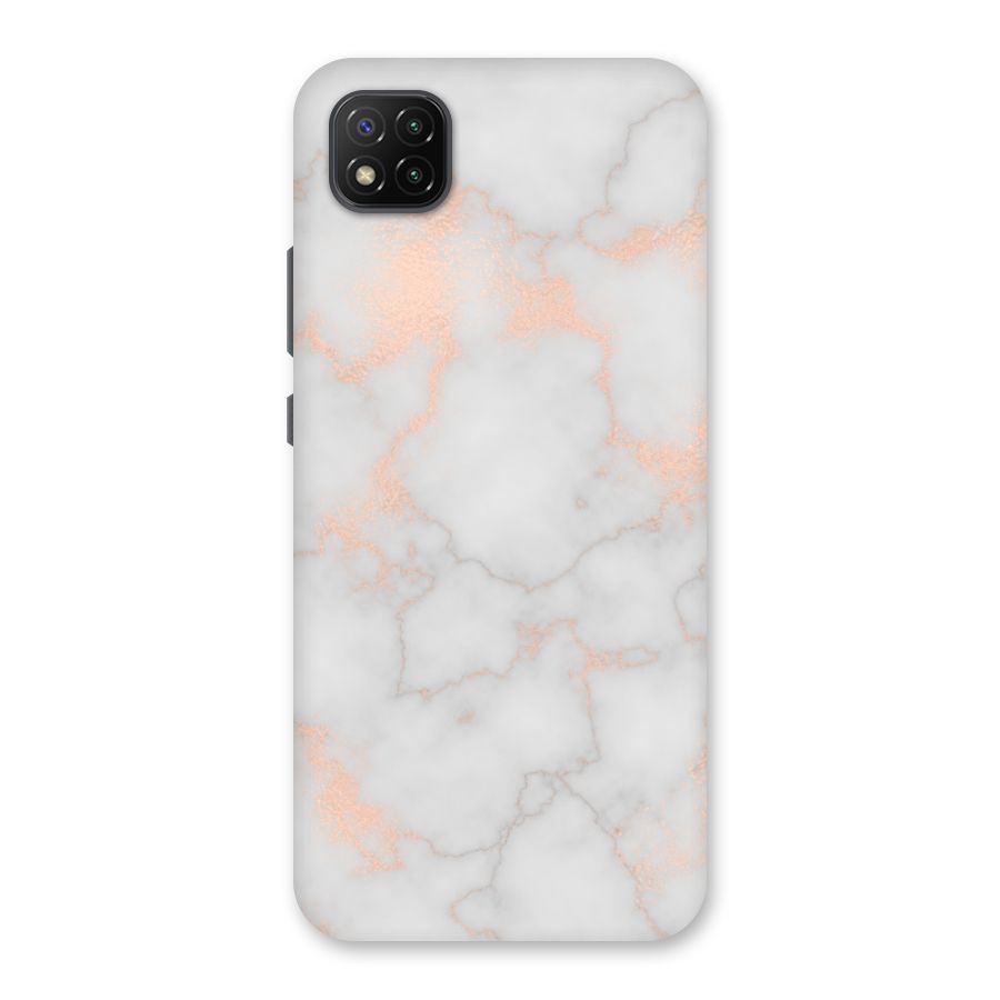 RoseGold Marble Back Case for Poco C3