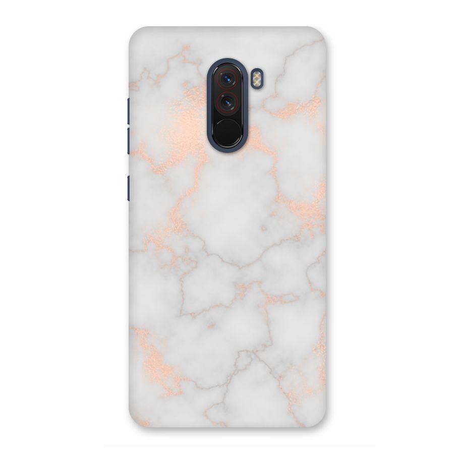 RoseGold Marble Back Case for Poco F1